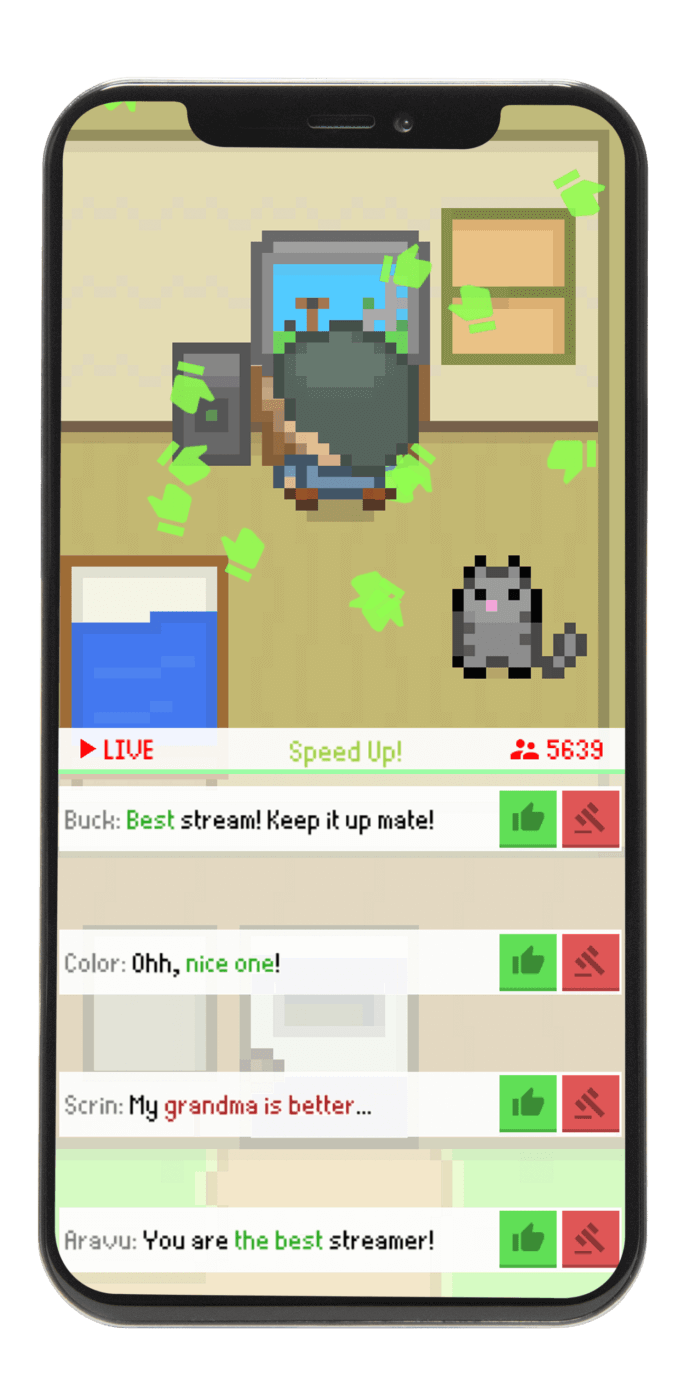 Funktionen des Streamer-Simulators